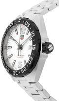 Tag Heuer Formula 1 White Dial Silver Steel Strap Watch for Men - WAZ1111.BA0875