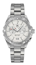  Shop Authentic Tag Heuer Aquaracer Chronograph White Dial Silver Steel Strap Watch for Men - WAY111Y.BA0928 - Luxxuri