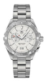  Shop Authentic Tag Heuer Aquaracer Chronograph White Dial Silver Steel Strap Watch for Men - WAY111Y.BA0928 - Luxxuri