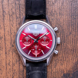  Shop Authentic Tag Heuer Carrera Automatic Chronograph Red Dial Black Leather Strap Watch for Men - CBK221G.FC6479 - Luxxuri