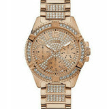  Shop Authentic Guess Frontier Chronograph Crystals Rose Gold Dial Rose Gold Steel Strap Watch for Men - W0799G3 - Luxxuri