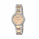  Shop Authentic Fossil Virginia Rose Gold Dial Two Tone Steel Strap Watch for Women - ES3405 - Luxxuri
