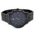  Shop Authentic Tommy Hilfiger Kyle Quartz Blue Dial Black Steel Strap Watch for Men - 1791633 - Luxxuri