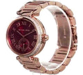  Shop Authentic Michael Kors Skylar Maroon Dial Rose Gold Steel Strap Watch for Women - MK6086 - Luxxuri