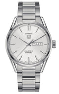  Shop Authentic Tag Heuer Carrera Calibre 5 Automatic White Dial Silver Steel Strap Watch for Men - WAR201B.BA0723 - Luxxuri