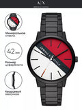  Shop Authentic Armani Exchange Cayde Multicolor Dial Black Steel Strap Watch For Men - AX2725 - Luxxuri
