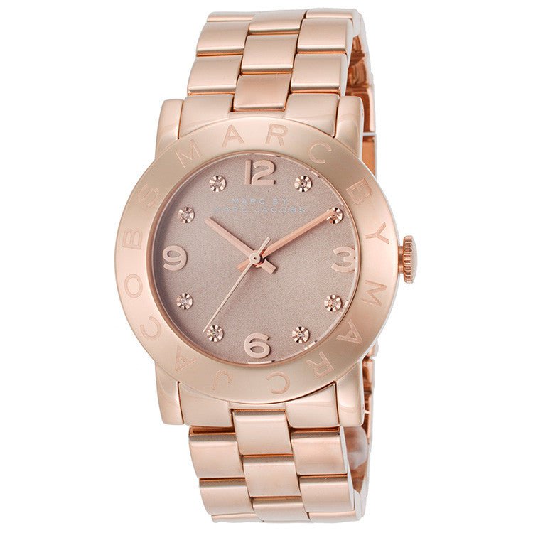  Shop Authentic Marc Jacobs Amy Glitz Brown Dial Rose Gold Steel Strap Watch for Women - MBM3221 - Luxxuri