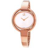  Shop Authentic Calvin Klein Impetuos Silver Dial Rose Gold Steel Strap Watch for Women - K4F2N616 - Luxxuri