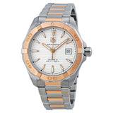  Shop Authentic Tag Heuer Aquaracer Calibre 5 Automatic White Dial Two Tone Steel Strap Watch for Men - WAY2150.BD0911 - Luxxuri