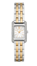  Shop Authentic Michael Kors Three-Hand White Dial Two Tone Steel Strap Watch for Women - MKO1035 - Luxxuri