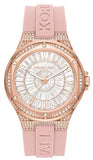  Shop Authentic Michael Kors Lennox Three-Hand Analog White Dial Pink Silicone Strap Watch For Women - MK7334 - Luxxuri
