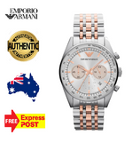  Shop Authentic Emporio Armani Sportivo Chronograph Silver Dial Two Tone Steel Strap Watch For Men - AR5999 - Luxxuri