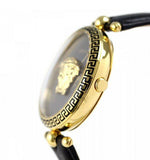  Shop Authentic Versace Palazzo Empire Black Dial Black Leather Strap Watch for Women - VCO020017 - Luxxuri