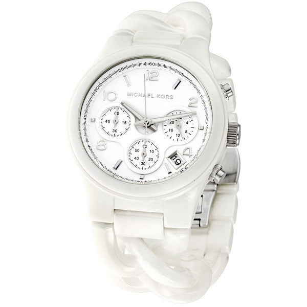  Shop Authentic Michael Kors Ceramic White Dial White Steel Strap Watch for Women - MK5387 - Luxxuri