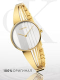  Shop Authentic Calvin Klein Drift Silver Dial Gold Steel Strap Watch for Women - K6S2N516 - Luxxuri