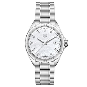  Shop Authentic Tag Heuer Formula 1 White Mother of Pearl Dial Silver Steel Strap Watch for Women - WBJ1319.BA0666 - Luxxuri