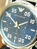  Shop Authentic Emporio Armani Luigi Chronograph Blue Dial Silver Steel Strap Watch For Men - AR11132 - Luxxuri