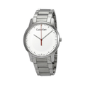  Shop Authentic Calvin Klein City Quartz White Dial Silver Steel Strap Watch for Men - K2G2G1Z6 - Luxxuri