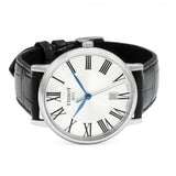  Shop Authentic Tissot Carson Premium Silver Dial Black Leather Strap Watch For Men - T122.410.16.033.00 - Luxxuri