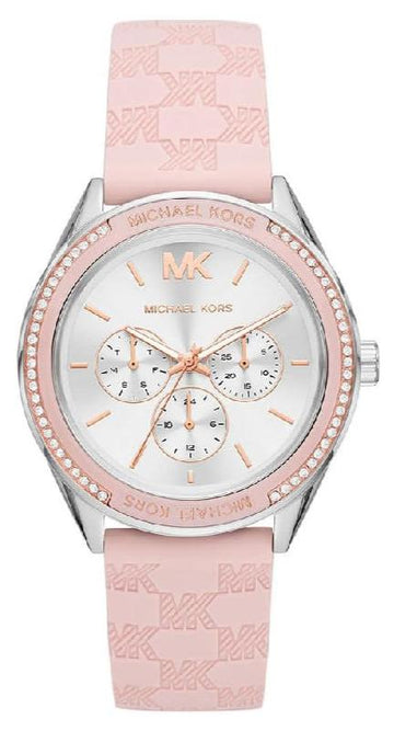  Shop Authentic Michael Kors Jessa Quartz Silver Dial Pink Silicone Strap Watch For Women - MK7268 - Luxxuri