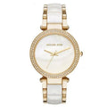  Shop Authentic Michael Kors Parker Mother of Pearl Dial Two Tone Steel Strap Watch for Women - MK6400 - Luxxuri