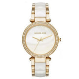  Shop Authentic Michael Kors Parker Mother of Pearl Dial Two Tone Steel Strap Watch for Women - MK6400 - Luxxuri