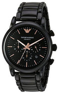  Shop Authentic Emporio Armani Luigi Ceramic Chronograph Black Dial Black Strap Watch For Men - AR1509 - Luxxuri