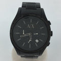  Shop Authentic Armani Exchange Chronograph Black Dial Black Steel Strap Watch for Men - AX1058 - Luxxuri