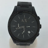  Shop Authentic Armani Exchange Chronograph Black Dial Black Steel Strap Watch for Men - AX1058 - Luxxuri