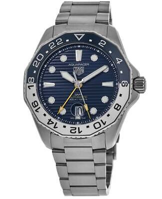  Shop Authentic Tag Heuer Aquaracer Professional 300 GMT Automatic Blue Dial Silver Steel Strap Watch for Men - WBP2010.BA0632 - Luxxuri