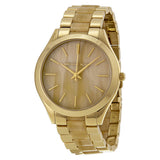  Shop Authentic Michael Kors Slim Runway Gold Dial Two Tone Gold Strap Watch for Women - MK4285 - Luxxuri