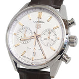  Shop Authentic Tag Heuer Carrera Chronograph White Dial Brown Leather Strap Watch for Men - CBN2013.FC6483 - Luxxuri