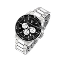  Shop Authentic Maserati SFIDA Chronograph Black Dial Silver Steel Strap Watch For Men - R8873640004 - Luxxuri
