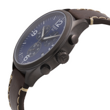  Shop Authentic Tissot Chrono XL Blue Dial Brown Leather Strap Watch For Men - T116.617.36.047.00 - Luxxuri