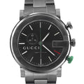  Shop Authentic Gucci G Chrono Black Dial Black Steel Strap Watch For Men - YA101331 - Luxxuri