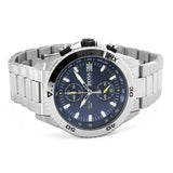 Shop Authentic Hugo Boss Vela Chronograph Diver Blue Dial Silver Steel Strap Watch for Men - 1513775 - Luxxuri
