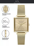 Shop Authentic Armani Exchange Lola Quartz Gold Dial Gold Mesh Strap Watch For Women - AX5801 - Luxxuri