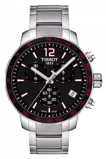  Shop Authentic Tissot Quickster Chronograph Quartz Watch For Men - T095.417.11.057.00 - Luxxuri