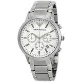  Shop Authentic Emporio Armani Renato Chronograph Cream Dial Silver Steel Strap Watch For Men - AR2458 - Luxxuri