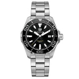  Shop Authentic Tag Heuer Aquaracer Black Dial Silver Steel Strap Watch for Men - WAY111A.BA0928 - Luxxuri