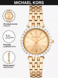  Shop Authentic Michael Kors Darci Analog Gold Dial Gold Steel Strap Watch For Women - MK4513 - Luxxuri