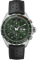  Shop Authentic Tag Heuer Formula 1 Calibre 16 Automatic Chronograph Green Dial Black Leather Strap Watch for Men - CAZ2016.FC6473 - Luxxuri