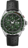  Shop Authentic Tag Heuer Formula 1 Calibre 16 Automatic Chronograph Green Dial Black Leather Strap Watch for Men - CAZ2016.FC6473 - Luxxuri
