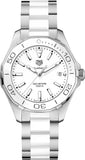  Shop Authentic Tag Heuer Aquaracer Quartz White Dial Two Tone Steel Strap Watch Women - WAY131B.BA0914 - Luxxuri