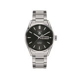  Shop Authentic Tag Heuer Carrera Calibre 5 Automatic Black Dial Silver Steel Strap Watch for Men - WAR201A.BA0723 - Luxxuri