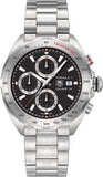  Shop Authentic Tag Heuer Formula 1 Calibre 16 Automatic Chronograph Black Dial Silver Steel Strap Watch for Men - CAZ2010.BA0876 - Luxxuri