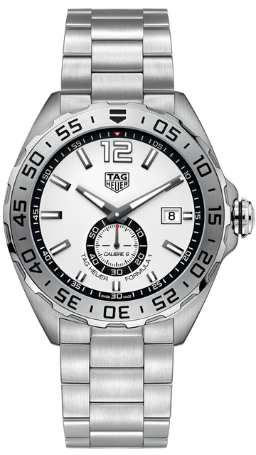  Shop Authentic Tag Heuer Formula 1  Calibre 6 Automatic White Dial Silver Steel Strap Watch for Men - WAZ2013.BA0842 - Luxxuri