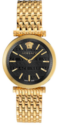  Shop Authentic Versace V-Twist Black Dial Gold Mesh Bracelet Watch for Women - VELS00819 - Luxxuri