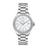 Shop Authentic Tag Heuer Formula 1 Quartz Diamonds Mother of Pearl Dial Silver Steel Strap Watch for Women - WBJ131A.BA0666 - Luxxuri