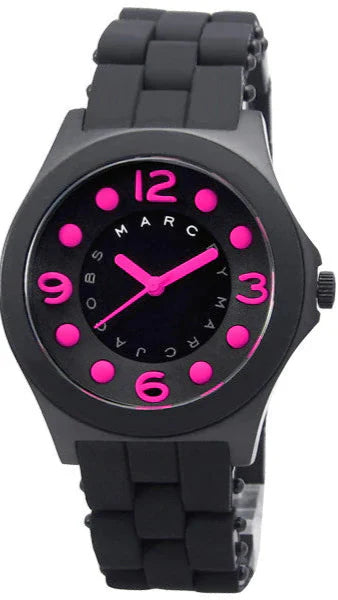  Shop Authentic Marc Jacobs Pelly Black Dial Black Silicone Strap Watch for Women - MBM2530 - Luxxuri